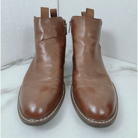 Guess Men Gmdaming Brown Faux Vegan Leather Side Zip Chukka Ankle Boots, Sz 9.5 main image 6